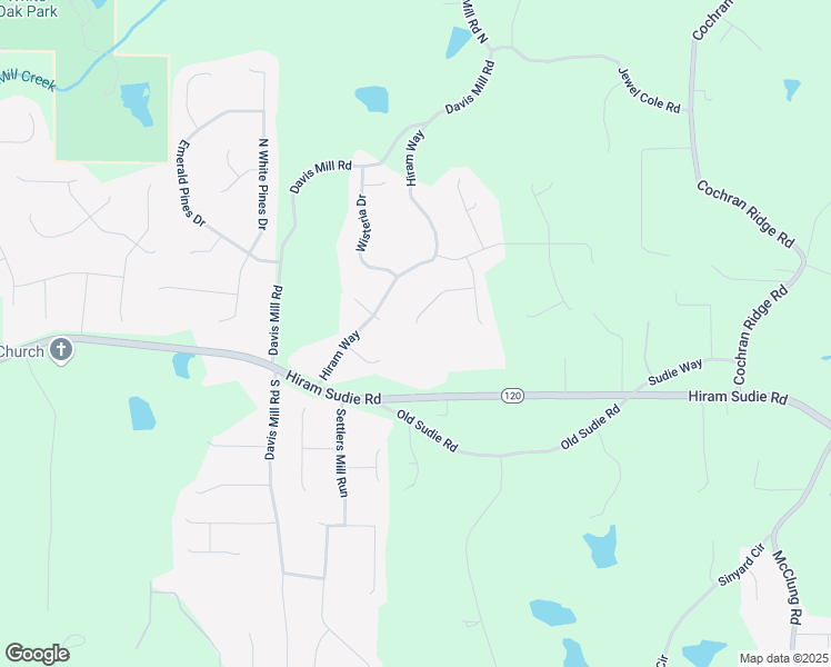 map of restaurants, bars, coffee shops, grocery stores, and more near 175 Prince Court in Hiram