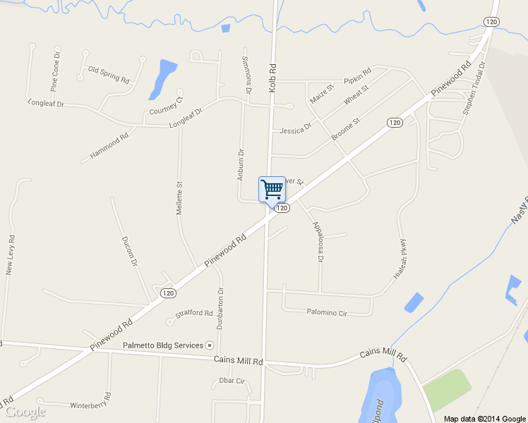 map of restaurants, bars, coffee shops, grocery stores, and more near 1796 Kolb Road in Sumter