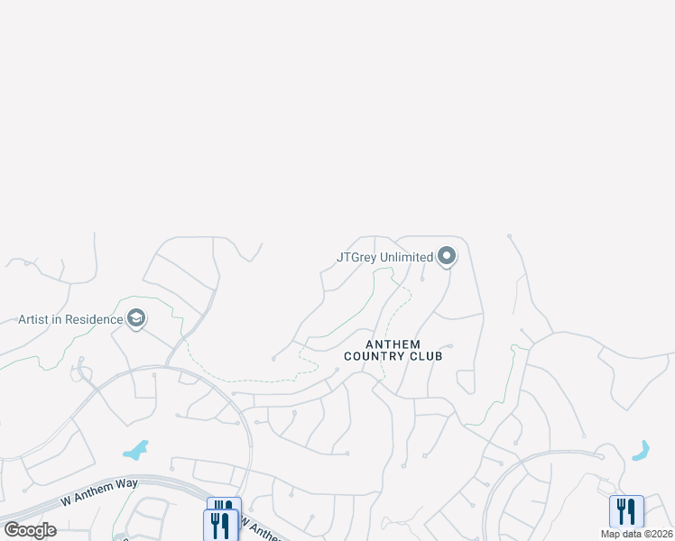 map of restaurants, bars, coffee shops, grocery stores, and more near 2214 West Legends Way in New River