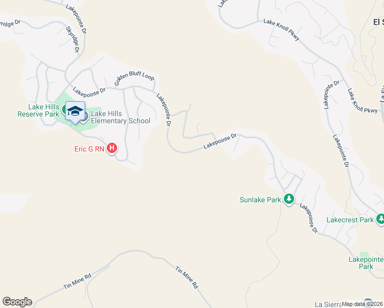 map of restaurants, bars, coffee shops, grocery stores, and more near 16969 Old Lake Road in Riverside