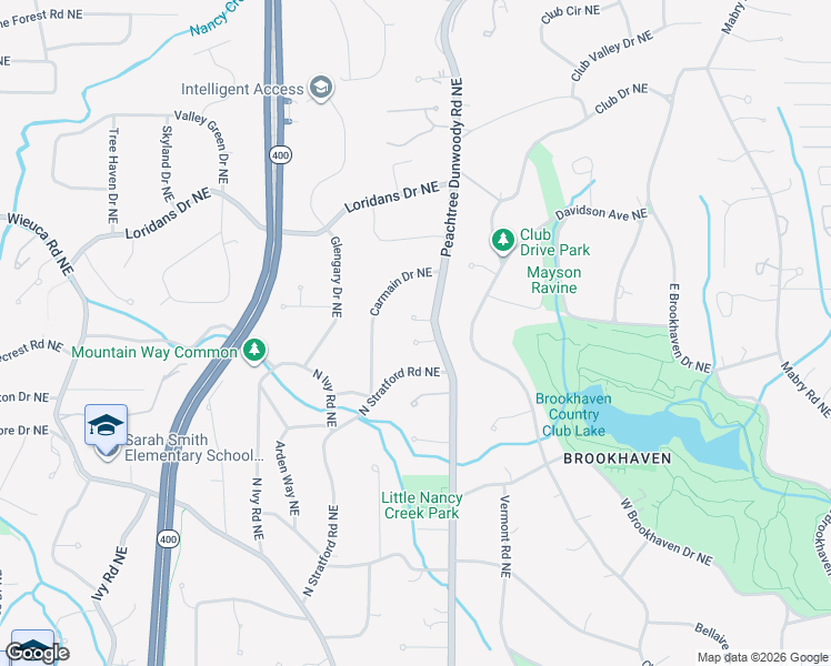 map of restaurants, bars, coffee shops, grocery stores, and more near 840 Agan Place Northeast in Atlanta