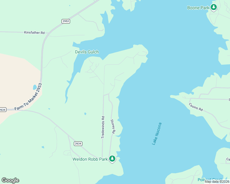 map of restaurants, bars, coffee shops, grocery stores, and more near 722 Storey Road in Nocona