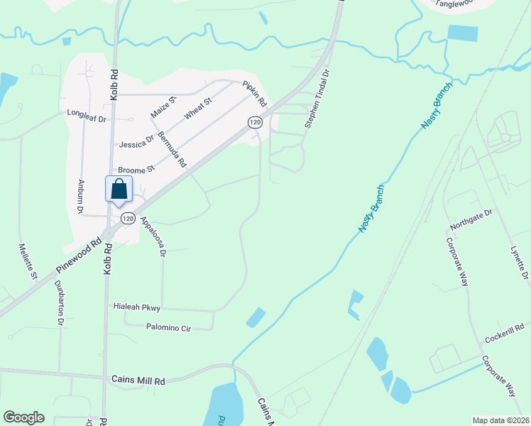 map of restaurants, bars, coffee shops, grocery stores, and more near 1705 Hialeah Parkway in Sumter