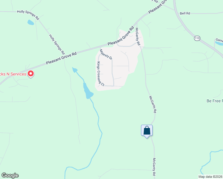 map of restaurants, bars, coffee shops, grocery stores, and more near 378 Kings Crossing Court in Rockmart