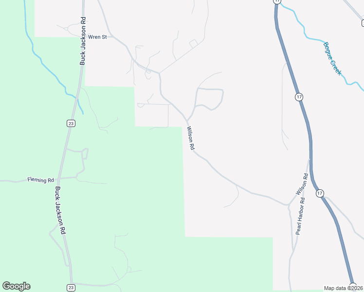 map of restaurants, bars, coffee shops, grocery stores, and more near Wilson Road in Sulligent