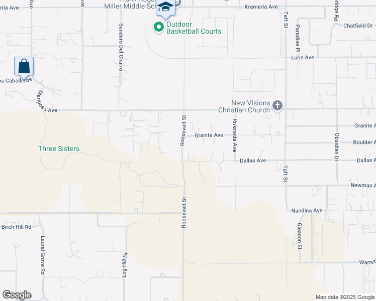map of restaurants, bars, coffee shops, grocery stores, and more near 18020 Dallas Avenue in Riverside