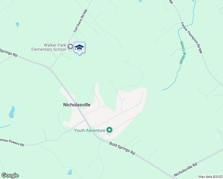 map of restaurants, bars, coffee shops, grocery stores, and more near 2036 Jefferson Hall Drive in Monroe