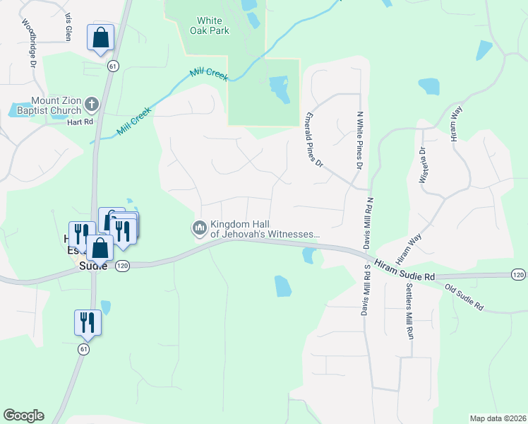 map of restaurants, bars, coffee shops, grocery stores, and more near 274 King Henry Road in Dallas