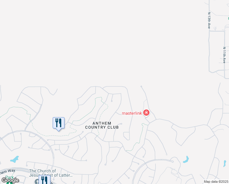 map of restaurants, bars, coffee shops, grocery stores, and more near 1958 West Legends Way in New River