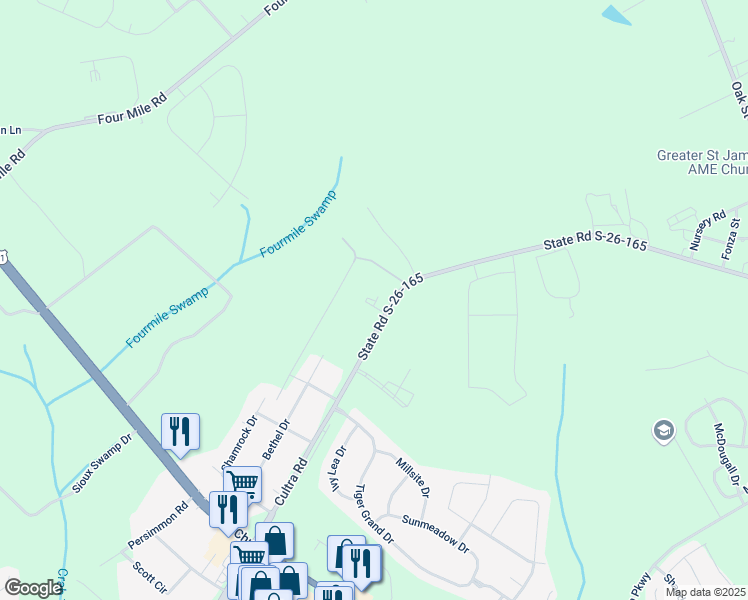map of restaurants, bars, coffee shops, grocery stores, and more near 3002 Cultra Road in Conway