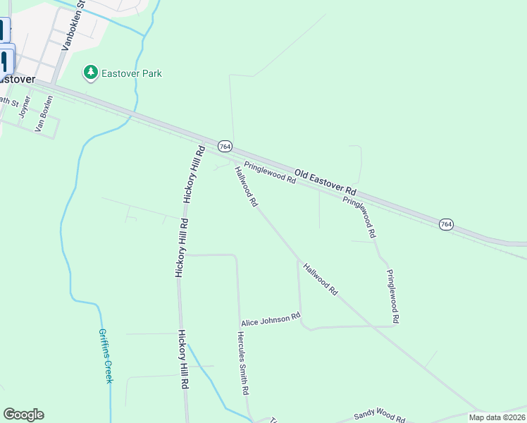 map of restaurants, bars, coffee shops, grocery stores, and more near 153 Hallwood Road in Eastover