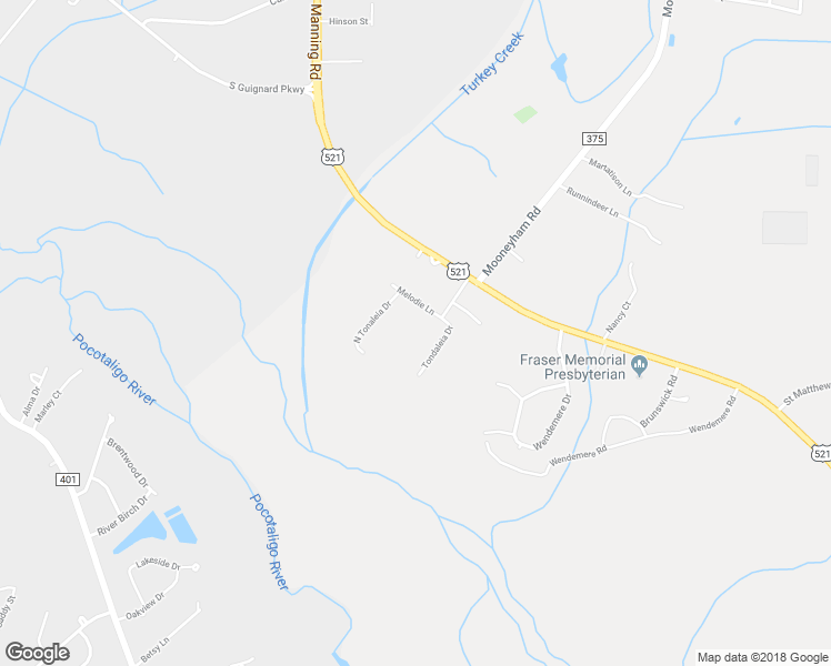 map of restaurants, bars, coffee shops, grocery stores, and more near 305 Tondaleia Drive in Sumter