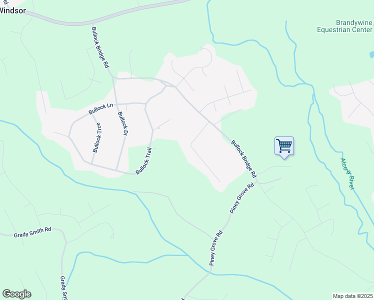 map of restaurants, bars, coffee shops, grocery stores, and more near 4244 Timber Trace Road in Loganville