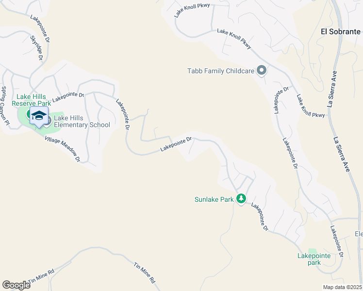 map of restaurants, bars, coffee shops, grocery stores, and more near 18338 Lakepointe Drive in Riverside