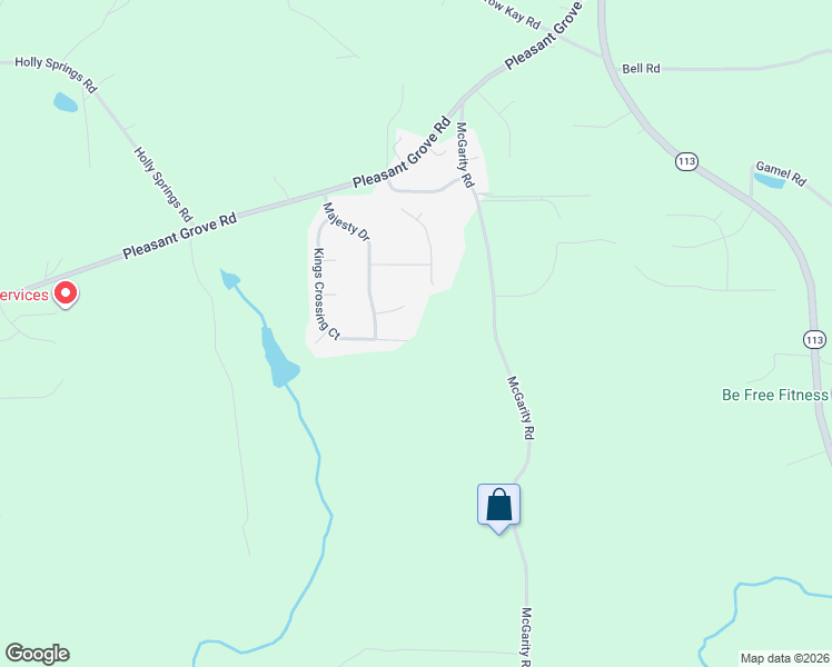 map of restaurants, bars, coffee shops, grocery stores, and more near 475 Kings Crossing Court in Rockmart