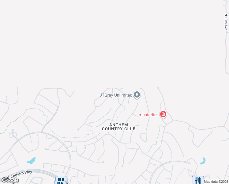 map of restaurants, bars, coffee shops, grocery stores, and more near 42507 North Crosswater Way in New River