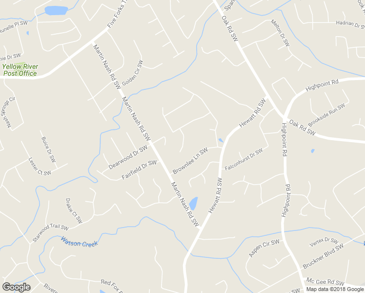 map of restaurants, bars, coffee shops, grocery stores, and more near 1409 Meadow Springs Drive in Lilburn