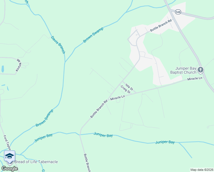 map of restaurants, bars, coffee shops, grocery stores, and more near 4936 Bottle Branch Road in Conway