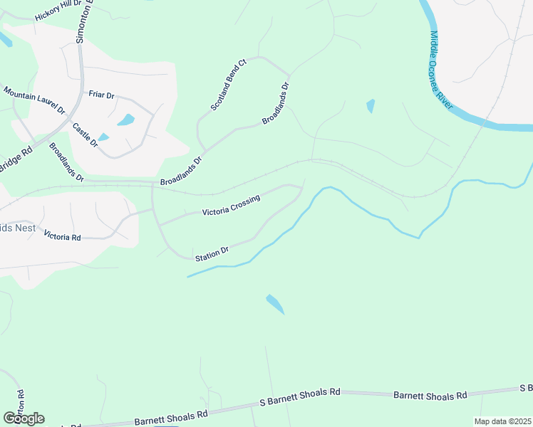 map of restaurants, bars, coffee shops, grocery stores, and more near 1331 Station Drive in Watkinsville