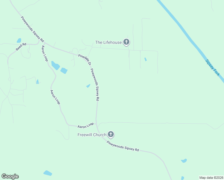 map of restaurants, bars, coffee shops, grocery stores, and more near 2965 Pineywoods Sipsey Road in Jasper