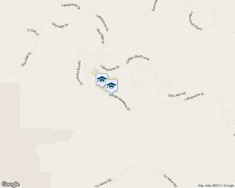 map of restaurants, bars, coffee shops, grocery stores, and more near 16418 Village Meadow Drive in Riverside