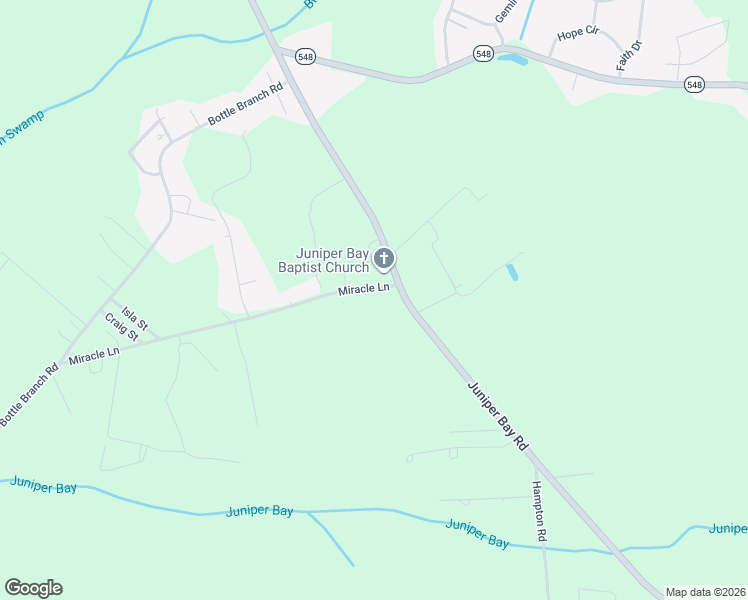 map of restaurants, bars, coffee shops, grocery stores, and more near 5225 Juniper Bay Road in Conway