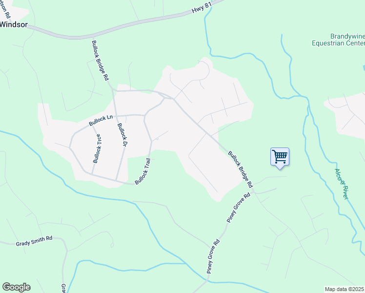 map of restaurants, bars, coffee shops, grocery stores, and more near 4274 Timber Trace Road in Loganville