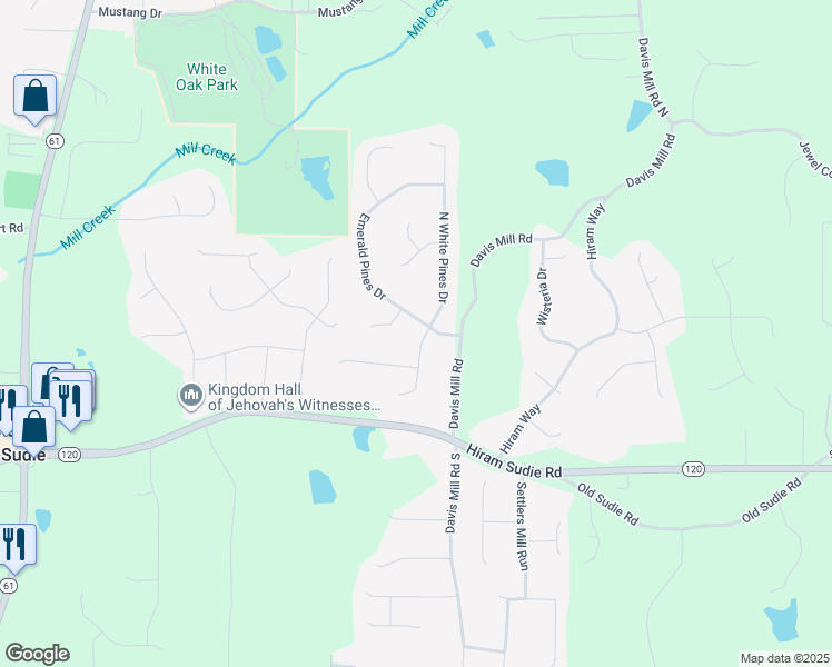 map of restaurants, bars, coffee shops, grocery stores, and more near 480 White Pines Drive in Dallas