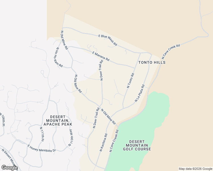 map of restaurants, bars, coffee shops, grocery stores, and more near 42421 North Deer Trail Road in Cave Creek