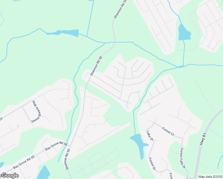 map of restaurants, bars, coffee shops, grocery stores, and more near 3951 Village Main Street in Loganville