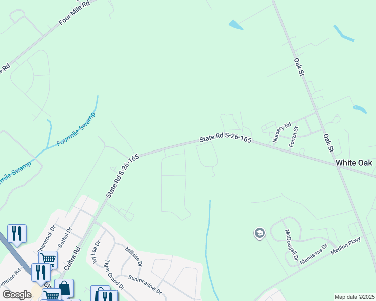 map of restaurants, bars, coffee shops, grocery stores, and more near 2798 State Road S-26-165 in Conway