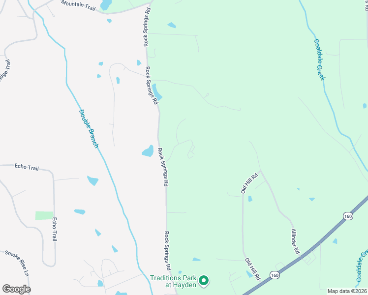 map of restaurants, bars, coffee shops, grocery stores, and more near 159 Springs Cove Road in Warrior