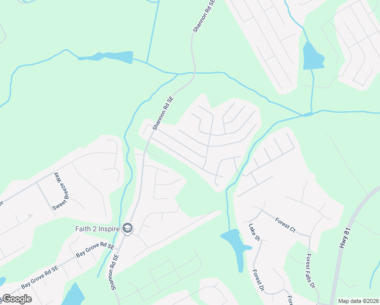 map of restaurants, bars, coffee shops, grocery stores, and more near 3951 Village Main Street in Loganville