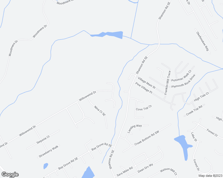 map of restaurants, bars, coffee shops, grocery stores, and more near 774 Willowwind Drive in Loganville