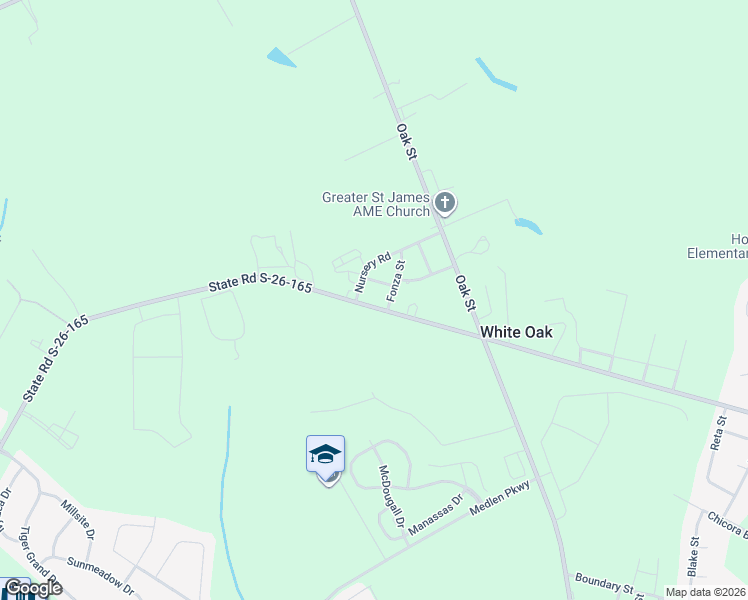 map of restaurants, bars, coffee shops, grocery stores, and more near 2730 Cultra Road in Conway