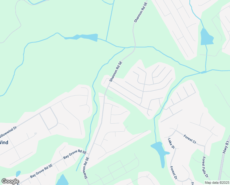 map of restaurants, bars, coffee shops, grocery stores, and more near 3755 Pine Village Place in Loganville