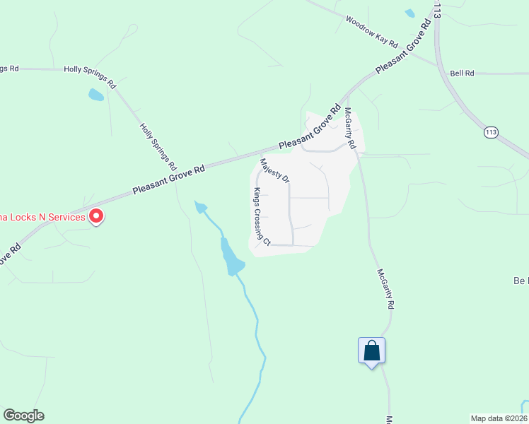 map of restaurants, bars, coffee shops, grocery stores, and more near 177 Kings Crossing Court in Rockmart