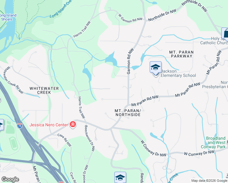 map of restaurants, bars, coffee shops, grocery stores, and more near 7 Harris Glen Northwest in Atlanta