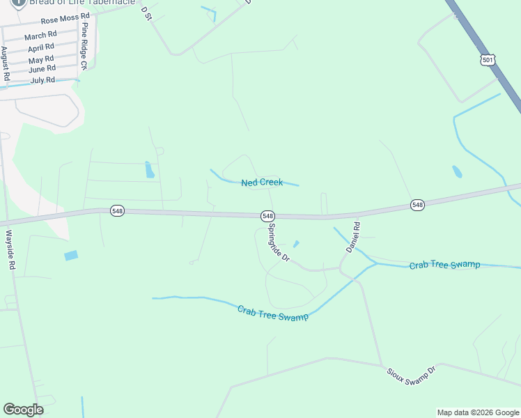 map of restaurants, bars, coffee shops, grocery stores, and more near 200 Maiden's Choice Drive in Conway