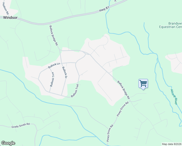 map of restaurants, bars, coffee shops, grocery stores, and more near 4378 Ridge Court in Loganville