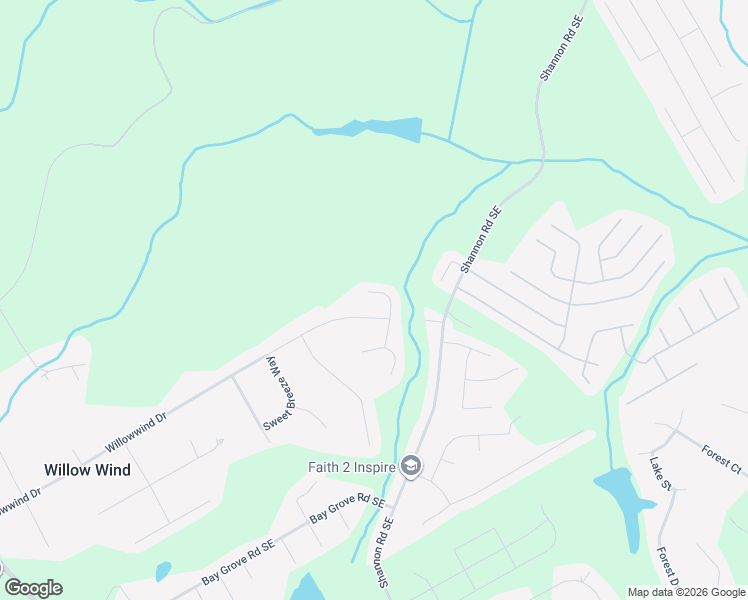 map of restaurants, bars, coffee shops, grocery stores, and more near 3621 Cedar Springs Lane Southeast in Loganville