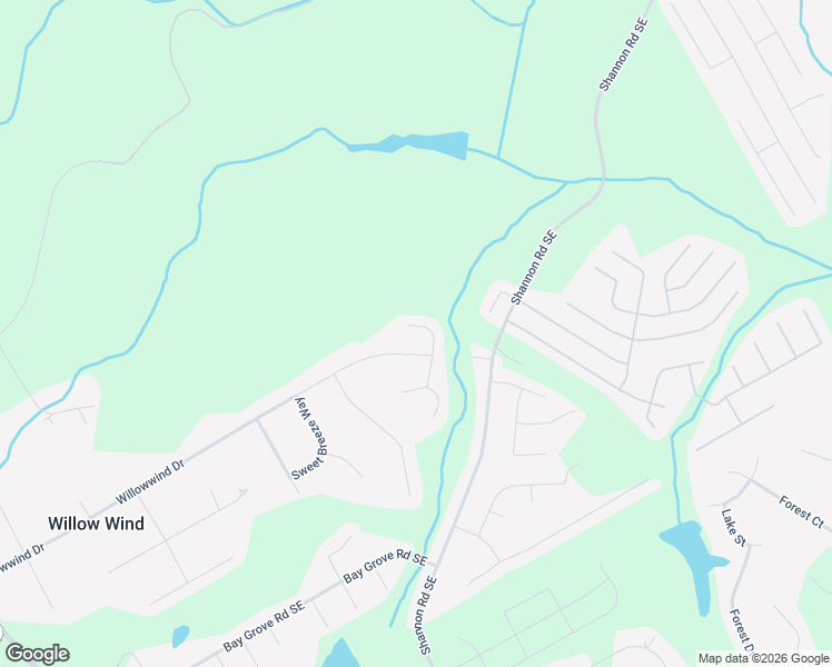 map of restaurants, bars, coffee shops, grocery stores, and more near 3621 Cedar Springs Lane Southeast in Loganville