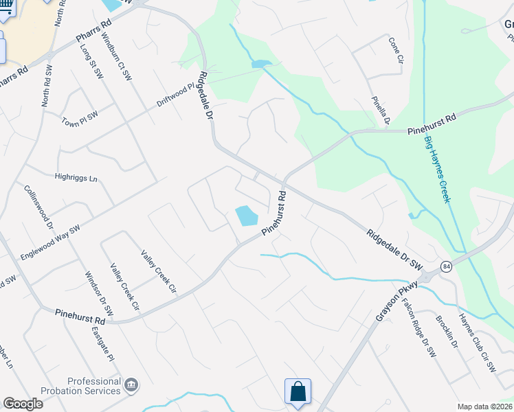 map of restaurants, bars, coffee shops, grocery stores, and more near 2627 Oak Barrel Drive in Snellville