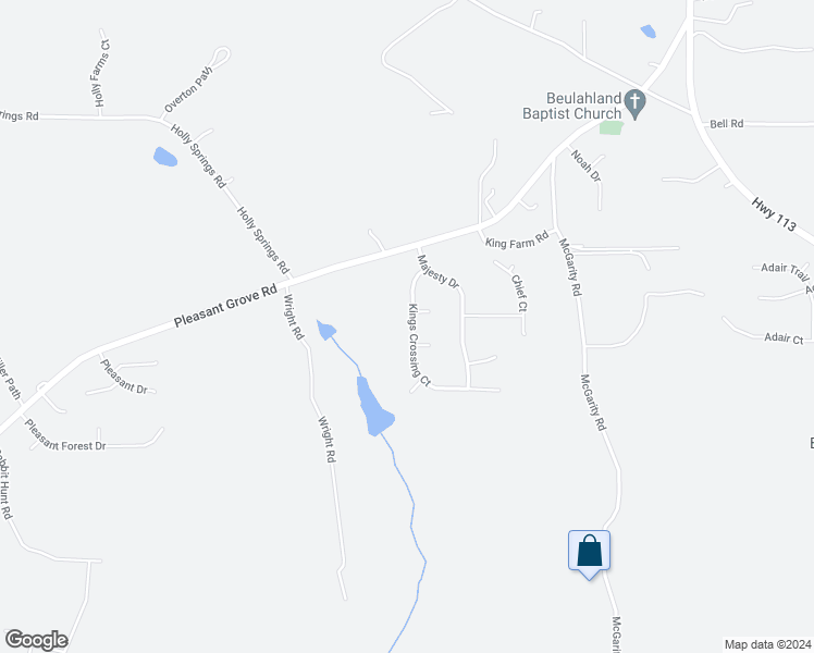 map of restaurants, bars, coffee shops, grocery stores, and more near 146 Kings Crossing Court in Rockmart