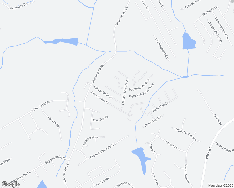 map of restaurants, bars, coffee shops, grocery stores, and more near Plymouth Rock Drive in Loganville