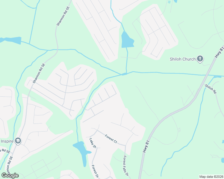 map of restaurants, bars, coffee shops, grocery stores, and more near 1230 High Tide Court in Loganville