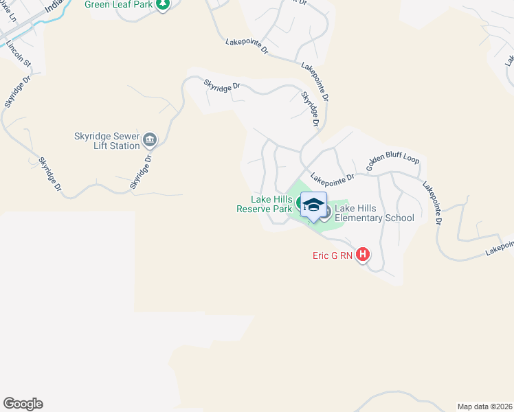 map of restaurants, bars, coffee shops, grocery stores, and more near 16989 Spring Canyon Place in Riverside