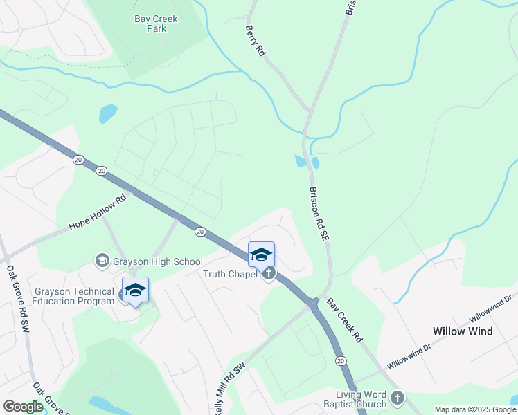 map of restaurants, bars, coffee shops, grocery stores, and more near in Loganville