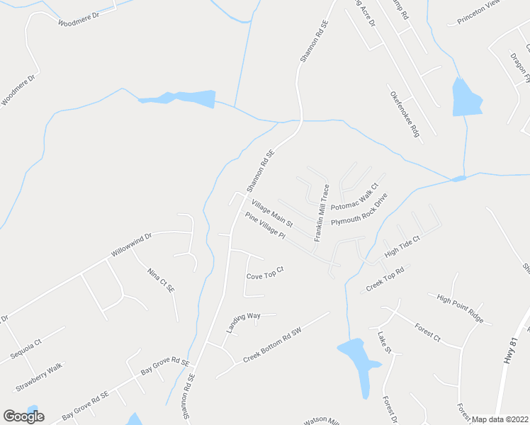 map of restaurants, bars, coffee shops, grocery stores, and more near 3851 Village Main Street in Loganville