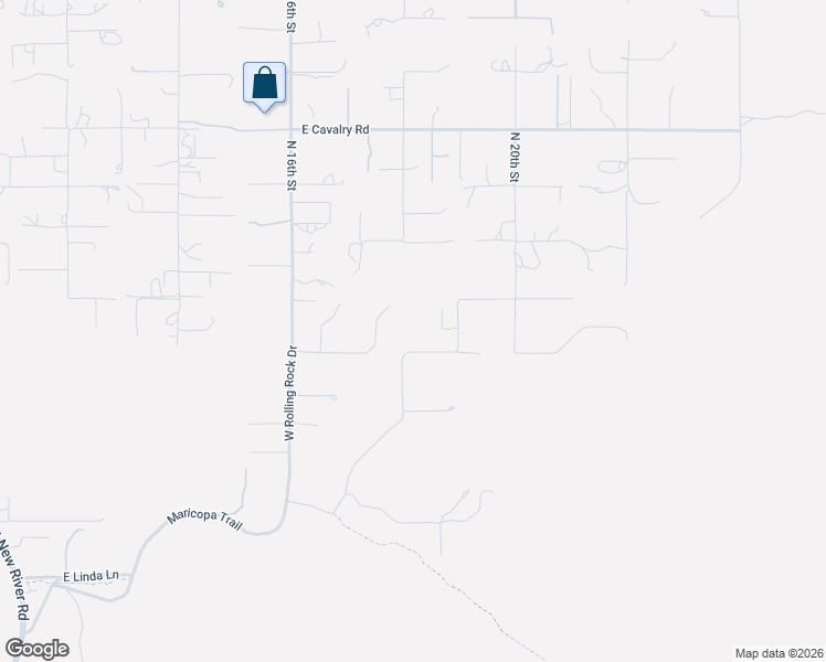 map of restaurants, bars, coffee shops, grocery stores, and more near 42706 North 19th Street in New River